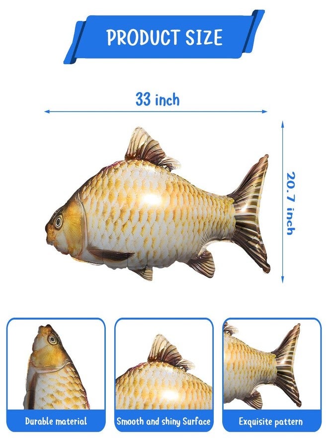 OULUN 6 Pcs Fish Balloons Gone Fishing Party Decorations Fishing Balloons Fishing Party Supplies Fishing Theme Birthday Party Decorations Balloons - Image 5